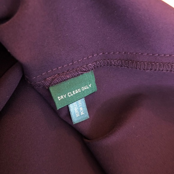 RALPH LAUREN Cocktail Dress Purple Size 14 NWT Sateen - Picture 10 of 10